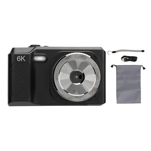Xolsurg 68MP Digitalkamera Full HD 1080p 2.7 Zoll Bildschirm Handbuch Fokus 16x Zoom Wieder aufladbare Videokamera für Verschiedene Szenen (Schwarz) von Xolsurg