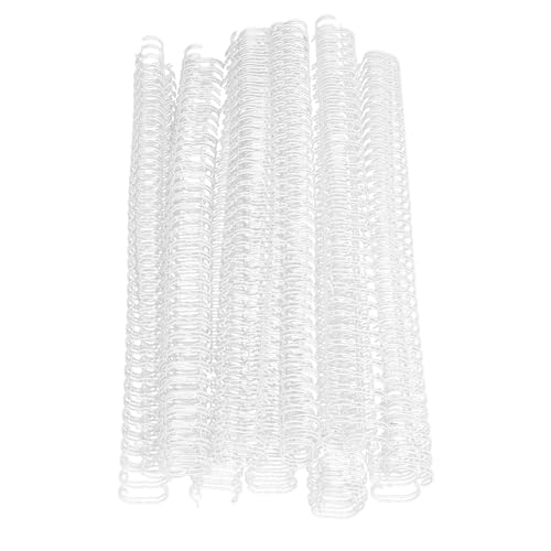 Xolsurg A4 Bindungsdraht professionelle Doppelschleife 3: 1 Tonhöhe Nylon beschichtetem Eisendraht Wirbelsäule 100pcs (Weiß) von Xolsurg
