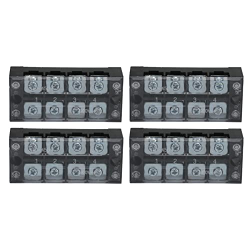 Xolsurg Anschlussstreifenblock TB Fixed großer Strom Dual -Reihen -Klemmenstreifen 600V 45A PC -Schale für Stromverteilungssystem (4 Bit)4504)) von Xolsurg