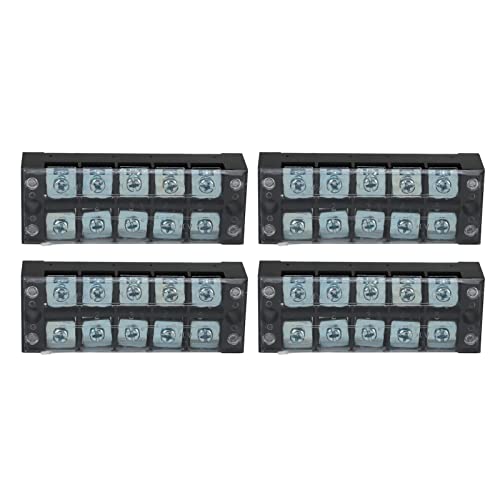 Xolsurg Anschlussstreifenblock TB Fixed großer Strom Dual -Reihen -Klemmenstreifen 600V 45A PC -Schale für Stromverteilungssystem (5 Bit)4505)) von Xolsurg