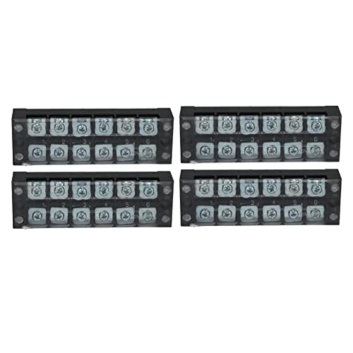 Xolsurg Anschlussstreifenblock TB Fixed großer Strom Dual -Reihen -Klemmenstreifen 600V 45A PC -Schale für Stromverteilungssystem (6 Bit)4506)) von Xolsurg