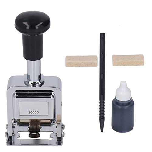 Xolsurg Automatische Nummerierungsmaschine Zink -Legierungs -Selbst -Inking -Nummer für die Ticket -Seriennummer -Identifikation Banking Accounting Xolsurg Automatische Nummerierungsmaschine Zink -Legierungs -Selbst -Inking -Nummer für die Ticket -Seriennummer -Identifikation Banking Accounting von Xolsurg