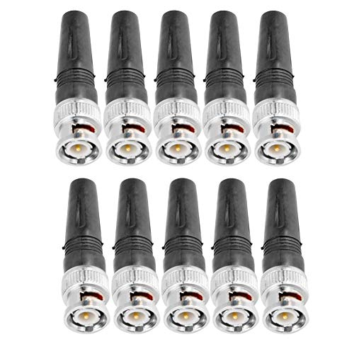 Xolsurg BNC Connector Männlicher Adapterwandler Kamera Video Kabel Zinklegierung 10pcs Xolsurg BNC Connector Männlicher Adapterwandler Kamera Video Kabel Zinklegierung 10pcs von Xolsurg