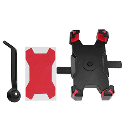 Xolsurg Bike Phone Ständer Rotatable Navigation Verriegelung Motorrad -Radfahrerhalterung Rückspiegel rotes Bad Basis Schnellfreisetzung 360 Grad Drehung (Rot) von Xolsurg