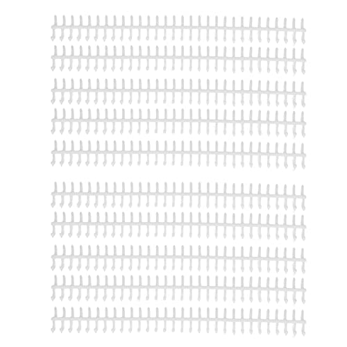 Xolsurg Bindungs ​​Wirbelsäule DIY Cuttable Plastik A4 Drahtbindungsstacheln 30 Löcher 12 mm Durchmesser für das Schulbüro (Weiß) von Xolsurg