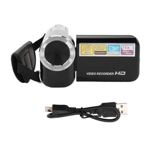 Xolsurg Camcorder 16MP 1080p 16x digitales Zoom 2.0 -Zoll -Rotat -Bildschirm Anti -Shake -USB -Anschluss 1/4 Zoll Gewinde -Loch -Videokamera Camcorder für die Reise Xolsurg Camcorder 16MP 1080p 16x digitales Zoom 2.0 -Zoll -Rotat -Bildschirm Anti -Shake -USB -Anschluss 1/4 Zoll Gewinde -Loch -Videokamera Camcorder für die Reise von Xolsurg