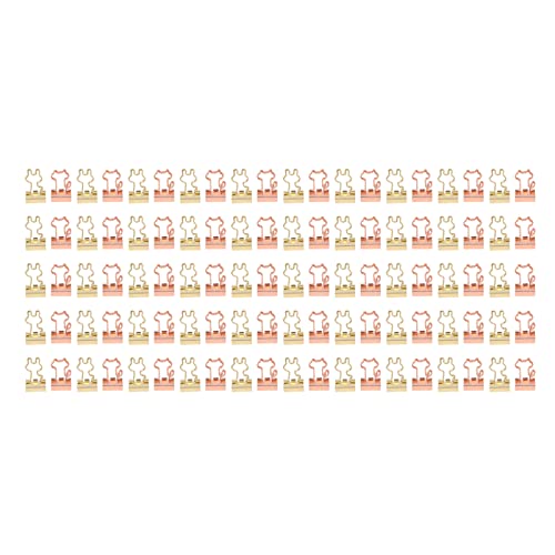 Xolsurg Clips Strong Klemmkraft Metall Kaninchenkatze Clips 100pcs Büro Süße Papierklemmen tragbares Leichtgewicht Xolsurg Clips Strong Klemmkraft Metall Kaninchenkatze Clips 100pcs Büro Süße Papierklemmen tragbares Leichtgewicht von Xolsurg
