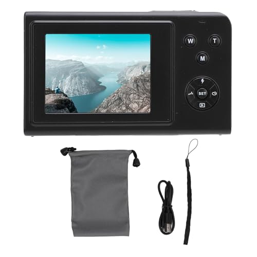 Xolsurg Digitalkamera Smart 4K 68MP 2,4 Zoll 16-facher Zoom Autofokus verhindert Verwacklungen Serien Eingebautes Fülllicht Vlogging-Kamera (Schwarz) von Xolsurg