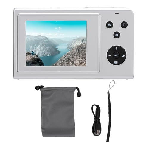 Xolsurg Digitalkamera Smart 4K 68MP 2,4 Zoll 16-facher Zoom Autofokus verhindert Verwacklungen Serien Eingebautes Fülllicht Vlogging-Kamera (Silber) von Xolsurg