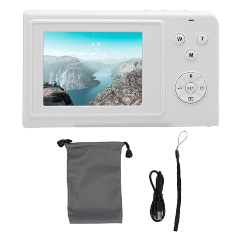 Xolsurg Digitalkamera Smart 4K 68MP 2,4 Zoll 16-facher Zoom Autofokus verhindert Verwacklungen Serien Eingebautes Fülllicht Vlogging-Kamera (Weiß) von Xolsurg