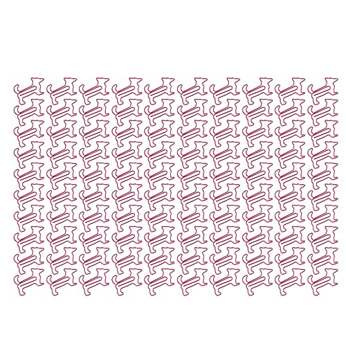 Xolsurg Dog Form niedliche Papierclips Metall Lesezeichen tragbare Schüler Schreibwaren (Rosa) von Xolsurg