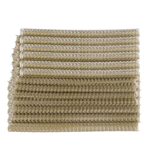 Xolsurg Double Loop Drahtbindung Wirbelsäule langlebige 100 Blechkapazität A4 Papier Set Kit 360 Grad Drehung (Leichtes Gold) von Xolsurg