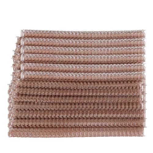 Xolsurg Double Loop Drahtbindung Wirbelsäule langlebige 100 Blechkapazität A4 Papier Set Kit 360 Grad Drehung (Roségold) von Xolsurg