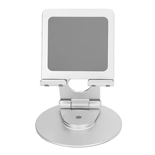 Xolsurg Faltbarer Telefonständer Einstellbare Höhe Aluminium Schreibtischständer stabile Basislaptops unter 17,3 Zoll 360 Grad Rotation (Silber) von Xolsurg