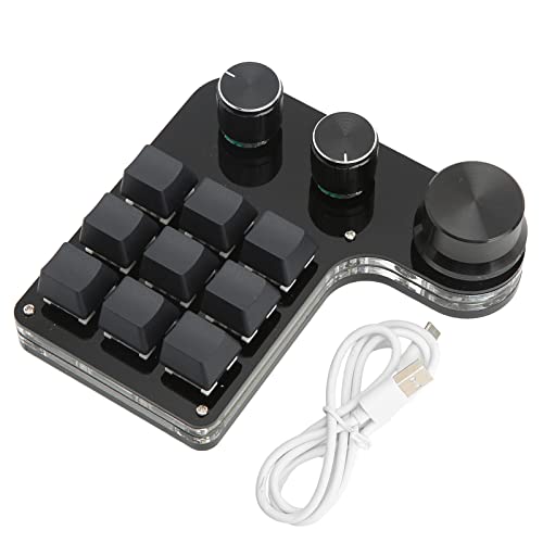 Xolsurg Gaming -Tastatur RGB RGB Backit Light Switch 9 Schlüsselprogrammierbar für Büromusik von Xolsurg