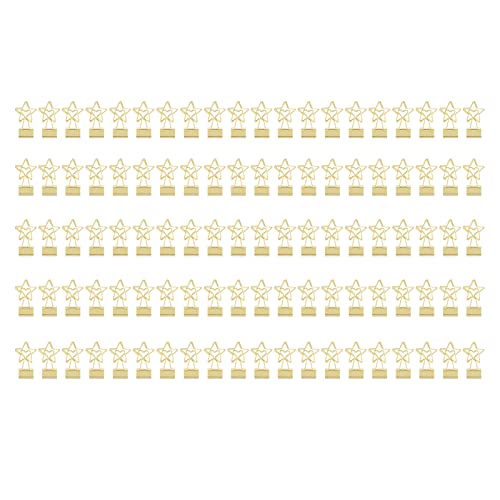 Xolsurg Gold Sternform hohl Langschwanzklammern 100 Stcs Papierklemmen für Schulbüro Xolsurg Gold Sternform hohl Langschwanzklammern 100 Stcs Papierklemmen für Schulbüro von Xolsurg