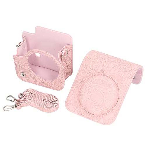 Xolsurg Instant Camera Protective Bag Vintage 3D Muster Instant Kamera Tragetasche für 12 (Tiefrosa Muster) von Xolsurg