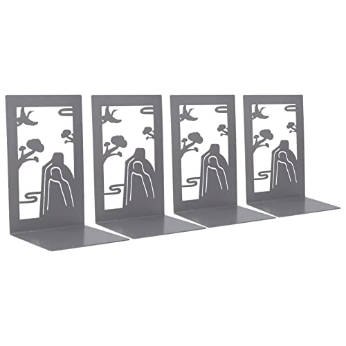 Xolsurg Metal Bookends Anti Slip Schönes Design Tragbares dekorative Buchenden für Desktop -Studienbüro (Berg) von Xolsurg