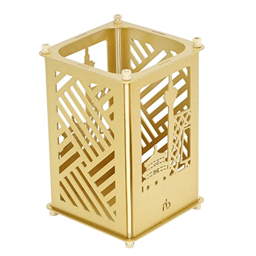 Xolsurg Metall zusammengebautem Stifthalter Gold Beijingpattern Quadrate Oberflächen Plattierung DIY Stifthalter Home Office School Desktop Xolsurg Metall zusammengebautem Stifthalter Gold Beijingpattern Quadrate Oberflächen Plattierung DIY Stifthalter Home Office School Desktop von Xolsurg