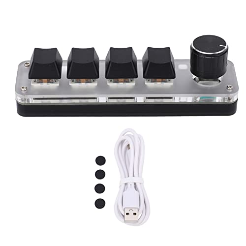 Xolsurg One Handed Mechanical Keyboard 4 -Taste mit einstellbarem RGB DIY programmierbarer Tastatur für Office -Spiele Xolsurg One Handed Mechanical Keyboard 4 -Taste mit einstellbarem RGB DIY programmierbarer Tastatur für Office -Spiele von Xolsurg