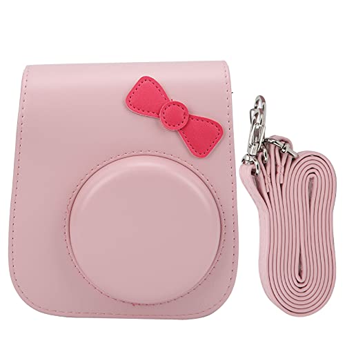 Xolsurg PU Leder Antidrop Retro Schulter -Schutzkamera Beutel Kameramameramamamascamamamascamamafidboas Brasstoff für 11/8/9 (Rosa) von Xolsurg