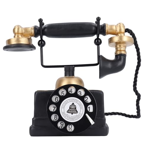 Xolsurg Retro Telefon Ornament Vintage Decor Antikes Festnetzmeldung Telefon für das Heimcafé Xolsurg Retro Telefon Ornament Vintage Decor Antikes Festnetzmeldung Telefon für das Heimcafé von Xolsurg