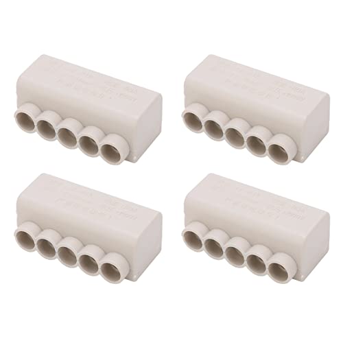 Xolsurg Splitter-Kabelverbinder, 4 Stück, ZK 516, 1 bis 5, 1000 V, 80 A, Messingleiter, Hochleistungs-Inline-Klemmenblock, Deckenleuchte Xolsurg Splitter-Kabelverbinder, 4 Stück, ZK 516, 1 bis 5, 1000 V, 80 A, Messingleiter, Hochleistungs-Inline-Klemmenblock, Deckenleuchte von Xolsurg