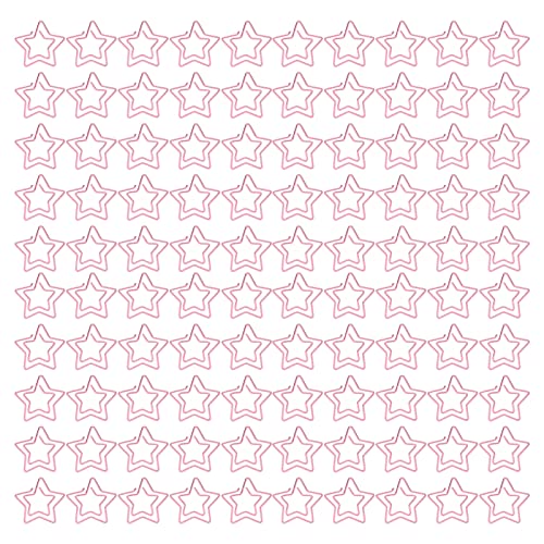 Xolsurg Sternform Pink Metallic Paper Clips für Office School 100pcs Licht tragbares niedliches Antirust Xolsurg Sternform Pink Metallic Paper Clips für Office School 100pcs Licht tragbares niedliches Antirust von Xolsurg