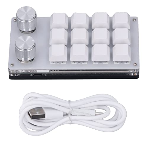 Xolsurg -USB-Tastatur, 12 Tasten, multifunktional, programmierbare Tastenkombinationen mit 2 Knöpfen für Spiele Xolsurg -USB-Tastatur, 12 Tasten, multifunktional, programmierbare Tastenkombinationen mit 2 Knöpfen für Spiele von Xolsurg