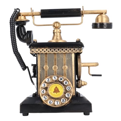 Xolsurg Vintage Harz Retro Telefon dekoratives Modell Antike Ornament Bar Cafe Fenster Desktop Statue von Xolsurg