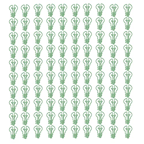 Xolsurg niedliche Glühbirnenpapier Clips Metal Office Supplies Notizen tragbar haltbar (Grün) von Xolsurg