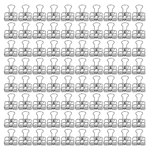 Xolsurgclips Langlebige Metall -Multikolen -Papierklemmen 80 Stcs leistungsstarke Home Office School für Home Office (Silber) von Xolsurg