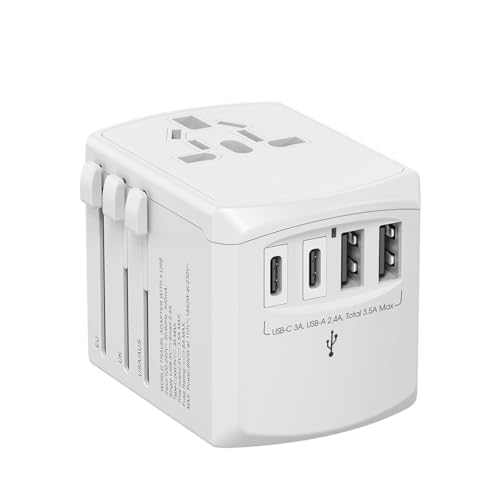 Tripper ADAPTATOR Reise-Ladegerät Schneller Universaladapter 15W Xoopar Weiß - + 150 Länder - All-in-One mit 2 USB Typ-A und 2 USB-C - 110/230V Tripper ADAPTATOR Reise-Ladegerät Schneller Universaladapter 15W Xoopar Weiß - + 150 Länder - All-in-One mit 2 USB Typ-A und 2 USB-C - 110/230V von Xoopar