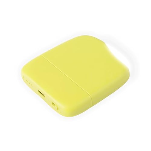Xoopar - Ice-Powerbank – Externer Akku 5000 mAh Mit Integriertem Touch-Licht Geeignet Für Alle Universal-Smartphones Aus Recyceltem Kunststoff, GRS-Zertifiziert – Limette von Xoopar