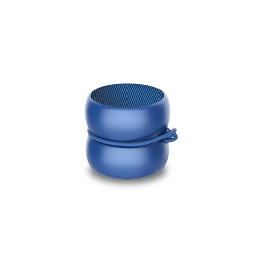 Xoopar Ultrakompakter Mini Bluetooth Lautsprecher Yoyo-Lautsprecher - Leistungsstarker 3 Watt Lautsprecher - Nomadic-Lautsprecher mit 4 Stunden Autonomie - Format Lautsprecher 3 cm (Blue, Stereo) von Xoopar