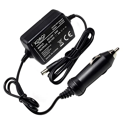 XORO 12V / 24V KFZ Adapter CA 1224 mit Überspannung & Übertemperaturschutz, Spannungsstabilisierung (Ausgang: 12V / 0 bis 3A), automatische Geräteerkennung von Xoro