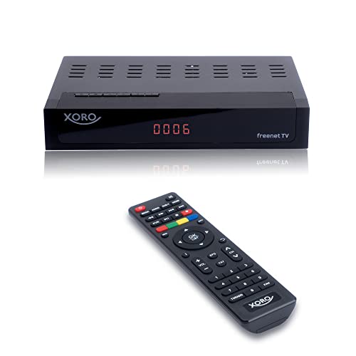 XORO DVB-C/DVB-T2 FullHD Receiver HRT 8770 TWIN, Digitales Kabelfernsehen, Freenet TV Entschlüsselungssystem, Zwei Empfangsteile, PVR Ready, Timeshift, für alle Kabelanbieter geeignet von Xoro
