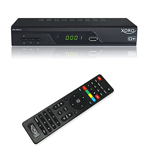 XORO HDTV Receiver für digitales Kabelfernsehen (DVB-C) HRK 8760 CI+, HDMI, PVR-Ready, Timeshift, CI+ Schacht für PayTV, S/PDIF, USB 2.0, Mediaplayer, schwarz von Xoro
