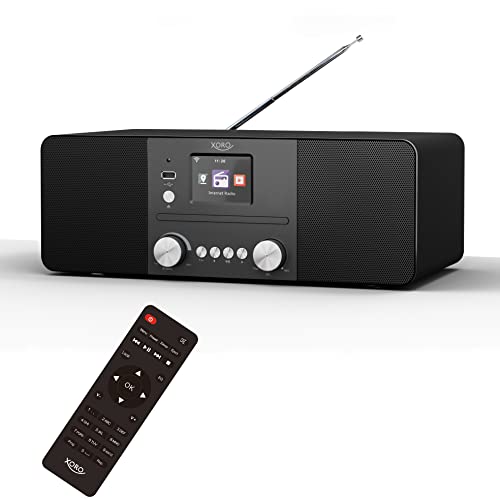 XORO HMT 620 - All-in-One Stereo Internetradio mit CD-Player, DAB+/FM Radio, WLAN, Bluetooth, Spotify Connect, MP3 USB Player, Netzwerkstreaming, App Steuerung schwarz XORO HMT 620 - All-in-One Stereo Internetradio mit CD-Player, DAB+/FM Radio, WLAN, Bluetooth, Spotify Connect, MP3 USB Player, Netzwerkstreaming, App Steuerung schwarz von Xoro