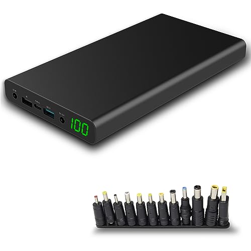 XORO MPB 3000 - Mobile Powerbank, 30.000mAh Li-Ionen Technologie, USB 2.0 und USB 3.0 Anschluss, TYP-C Anschluss, 12/16/19 Volt Anschluss, Statusanzeige von Xoro