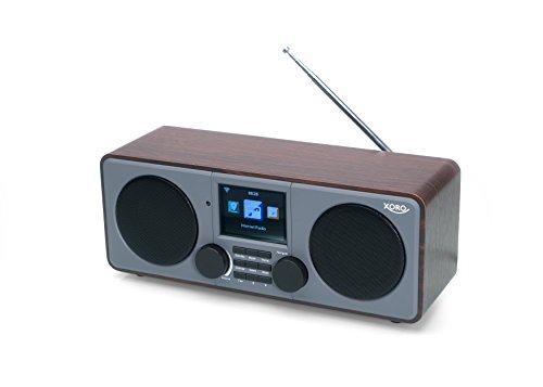 Xoro DAB 600 IR Internetradio (Stereo, DAB Plus, UKW, Wecker, USB 2.0, Farbdisplay) grau von Xoro