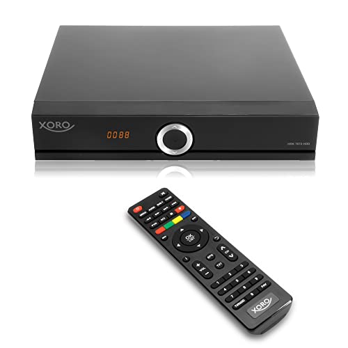 Xoro HRK 7672 HDD 0TB DVB-C HD Kabelreceiver (HDTV TWIN Tuner, HDMI, USB PVR Ready, S/PDIF opt., MiniSCART, ohne SATA Festplatte im FP-Schacht, 12V) schwarz von Xoro