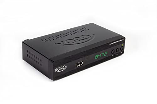 Xoro HRT 7624 Full HD HEVC DVBT/T2 Receiver (HDTV, HDMI, SCART, PVR Ready + Mediaplayer, USB 2.0, LAN, 2in1 FB) schwarz von Xoro