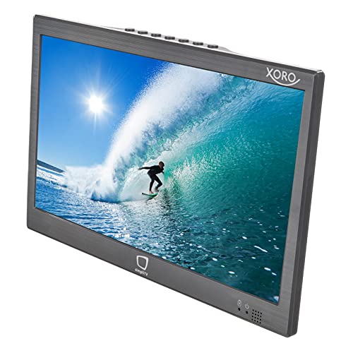 Xoro PTL 1055-10 Zoll Tragbarer simpliTV Fernseher mit DVB‐T2 HD Tuner, USB Mediaplayer, HDMI‐Ausgang, AV-Ausgang, Standfuß, Antenne & KFZ‐Anschlusskabel von Xoro