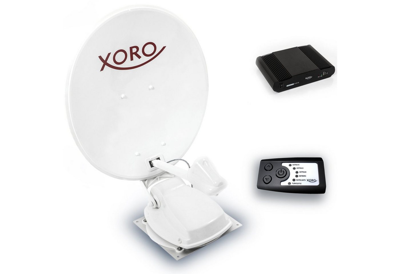 Xoro XORO MTA 65 BT TWIN 65cm Vollautomatische SAT Antenne mit TWIN-LNB SAT-Antenne von Xoro