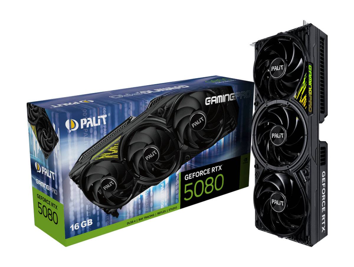 Palit RTX5080 GamingPro V1 16GB GDDR7 HDMI 3xDP Palit RTX5080 GamingPro V1 16GB GDDR7 HDMI 3xDP von Xpertvision