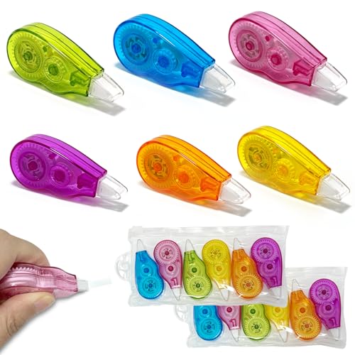 Xpieoyrm 18er Korrekturbänder Set, Mini Correction Tape mit Schutzkappe, 4 m x 5 mm Korrekturroller Korrekturmaus, Korrekturmaus in 6 Farben, für das Büro, das Home Office oder die Schule Xpieoyrm 18er Korrekturbänder Set, Mini Correction Tape mit Schutzkappe, 4 m x 5 mm Korrekturroller Korrekturmaus, Korrekturmaus in 6 Farben, für das Büro, das Home Office oder die Schule von Xpieoyrm