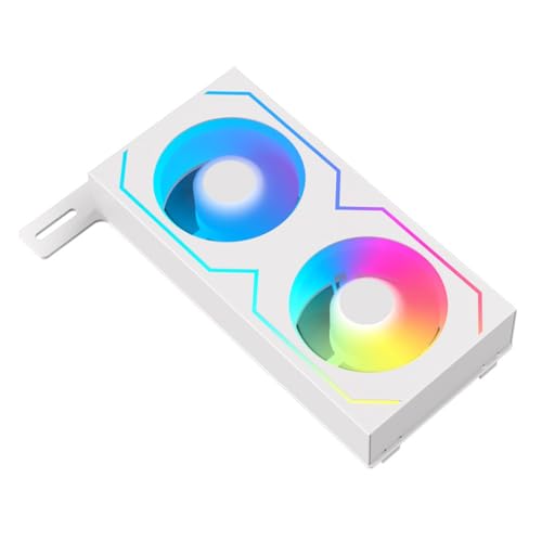 Xptieeck PC-Speicherkühler 4Pin PWM/5V 3Pin ARGB mit 2 Lüftern RAM-Kühler Kühlkörper für DDR4 DDR5 RAM-Kühler Weiß Xptieeck PC-Speicherkühler 4Pin PWM/5V 3Pin ARGB mit 2 Lüftern RAM-Kühler Kühlkörper für DDR4 DDR5 RAM-Kühler Weiß von Xptieeck