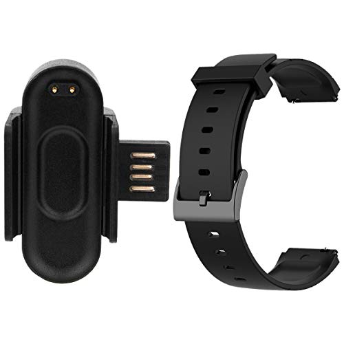 Xptieeck Schnelles USB-Ladegerät für 4 Smart-Armbänder mit Sport-Uhrenarmband von Xptieeck