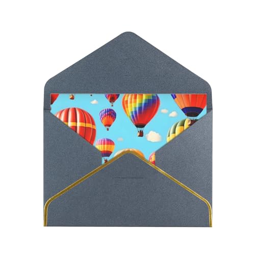 XqmarT Geburtstagskarten mit Heißluftballons, leere Karten, Grußkarte mit Umschlägen, Dankeskarte für alle Anlässe XqmarT Geburtstagskarten mit Heißluftballons, leere Karten, Grußkarte mit Umschlägen, Dankeskarte für alle Anlässe von XqmarT